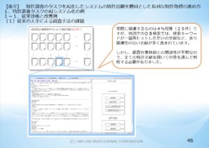 図４．特許調査の課題